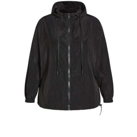 Zim & Zoe Women's Lightweight Relaxed Fit Active Jacket Size 20 NWT Black - Picture 1 of 5